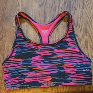Champion size M black and pink sports bra